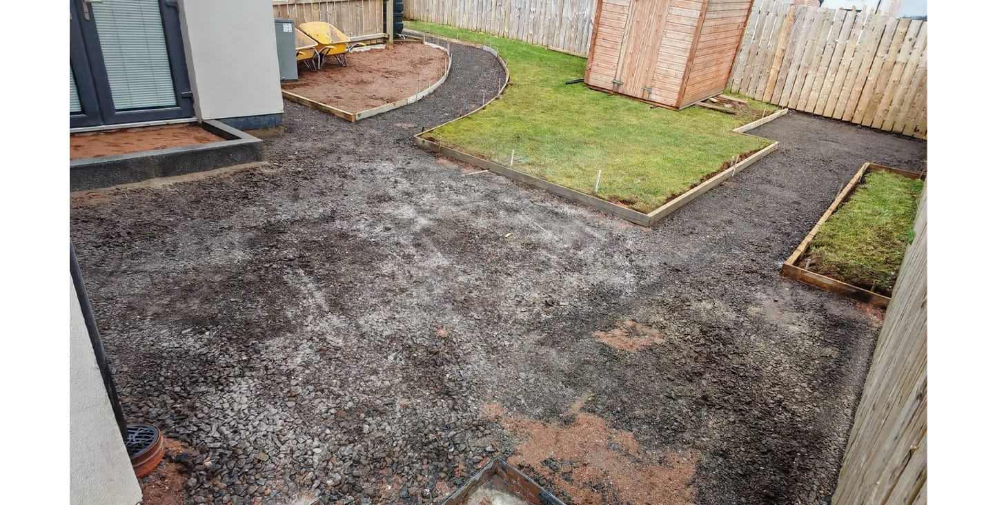Before image, prior to the use of FP McCann's DMC printed concrete on Maghera Property