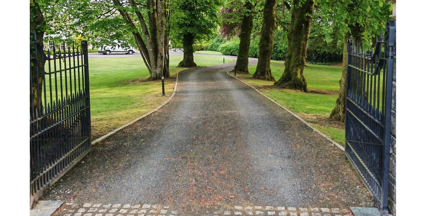 The before entrence of residential property before usage of FP McCann's Concrete Exposed