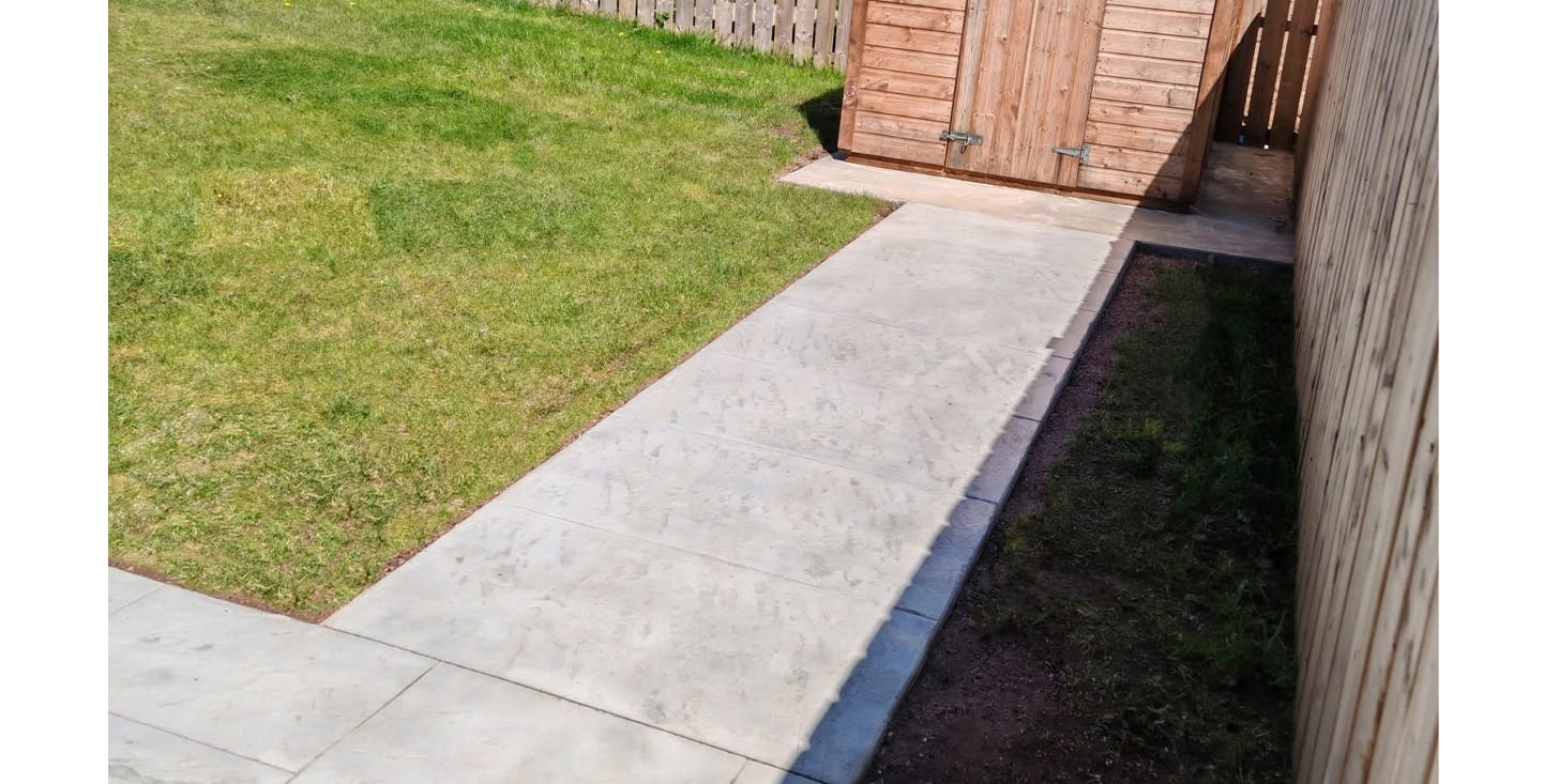 After completed photos of a recent FP McCann DMC printed concrete project