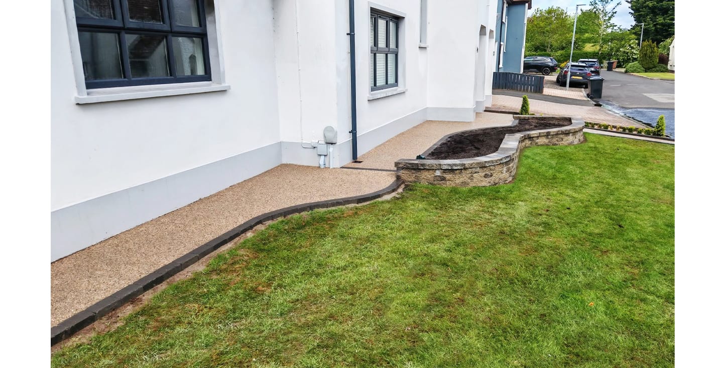 Showcasing the front of house completed in castledawson.