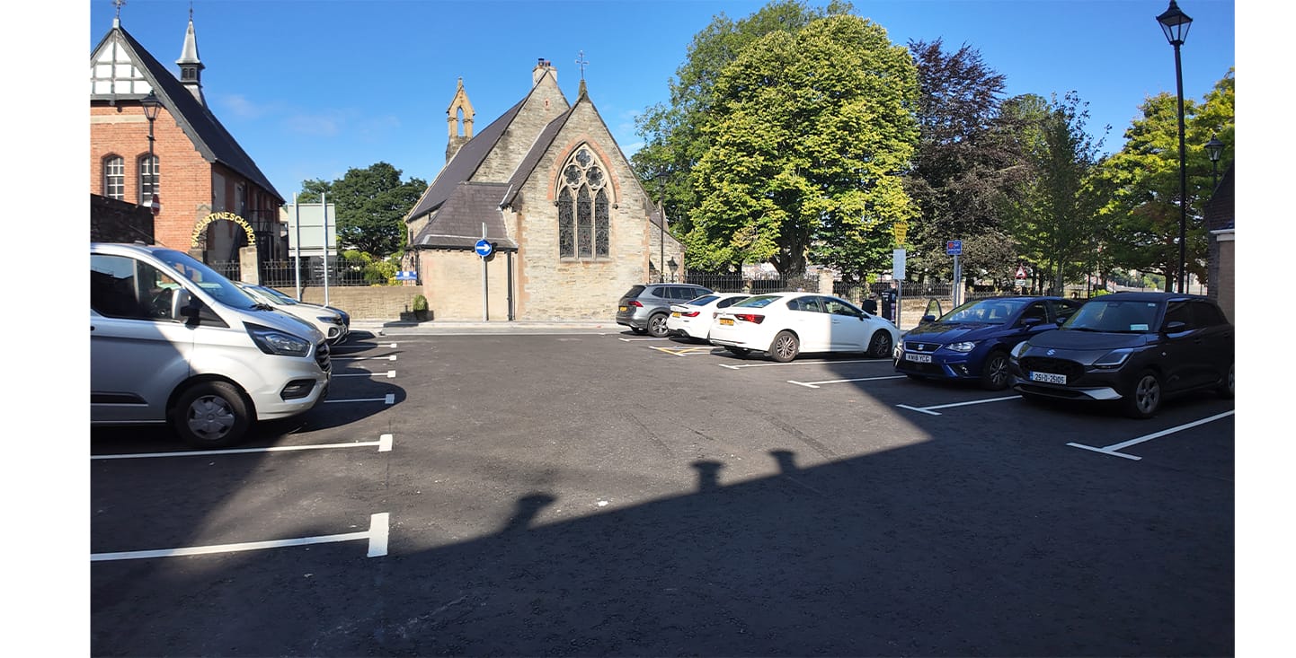 Completed paving and streetscape improvements as part of the Inner Walled City Public Realm Scheme.