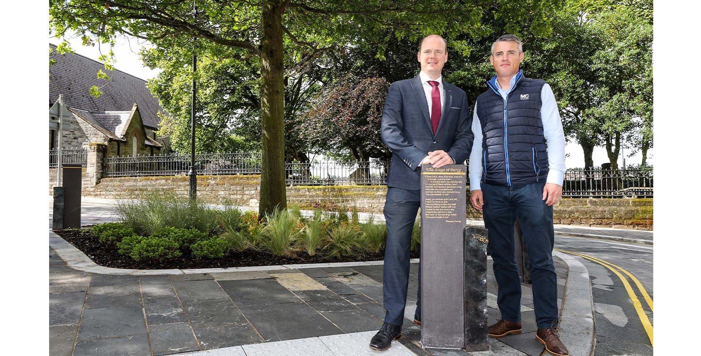 FP McCann paving, surfacing and concrete products used throughout the Derry city centre scheme.