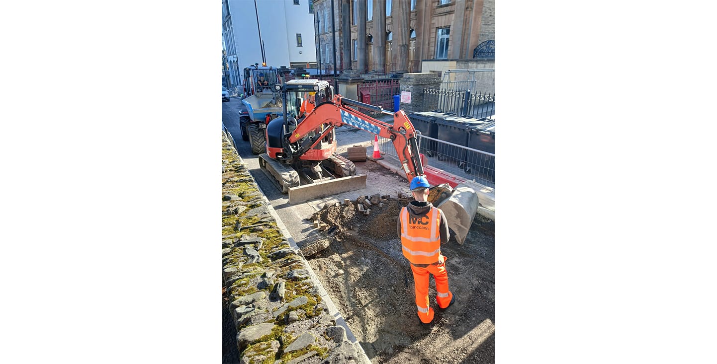 FP McCann materials contributing to improvements across the Inner Walled City area in Derry.