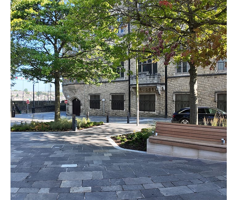 A look at public realm upgrades around Magazine street completed by FP McCann