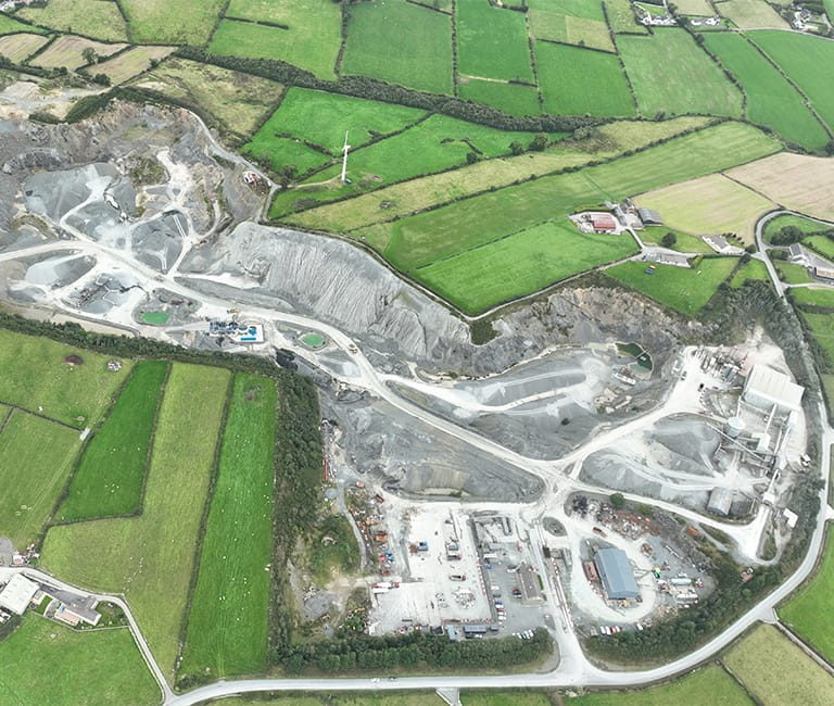 fp-mccann-fitzpatricks-depot-hilltown-newry-co-down Aerial View of FP McCann's Fitzpatrick's Quarry in Newry