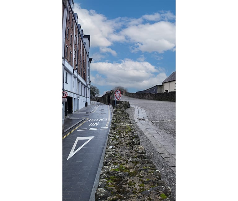 FP McCann regeneration project improving public spaces within Derry's historic city centre.