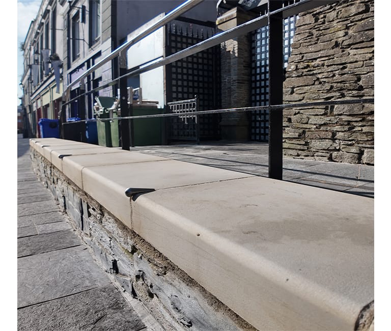Newly restored stairs and railings by FP McCann as part of Derry project